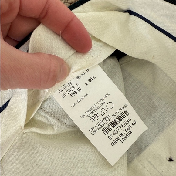 Polo University by Ralph Lauren Green Wool Tartan Plaid Pleated Trouser Pants - Picture 3 of 7